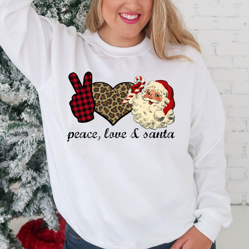 X-mas Themed Mockup of a Women wearing a Sweatshirt