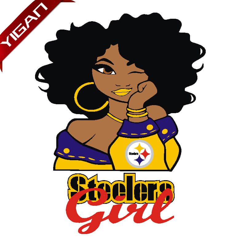 Hot Sale Team Girl Heat Transfers For Women T shirt