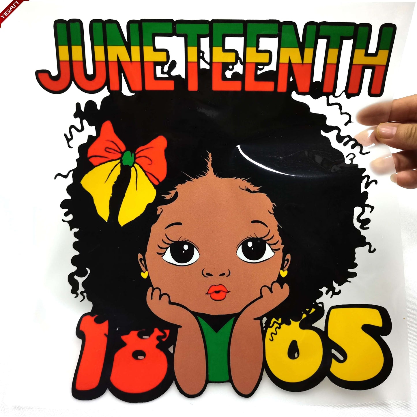 New arrival ready to ship custom logo print Juneteenth