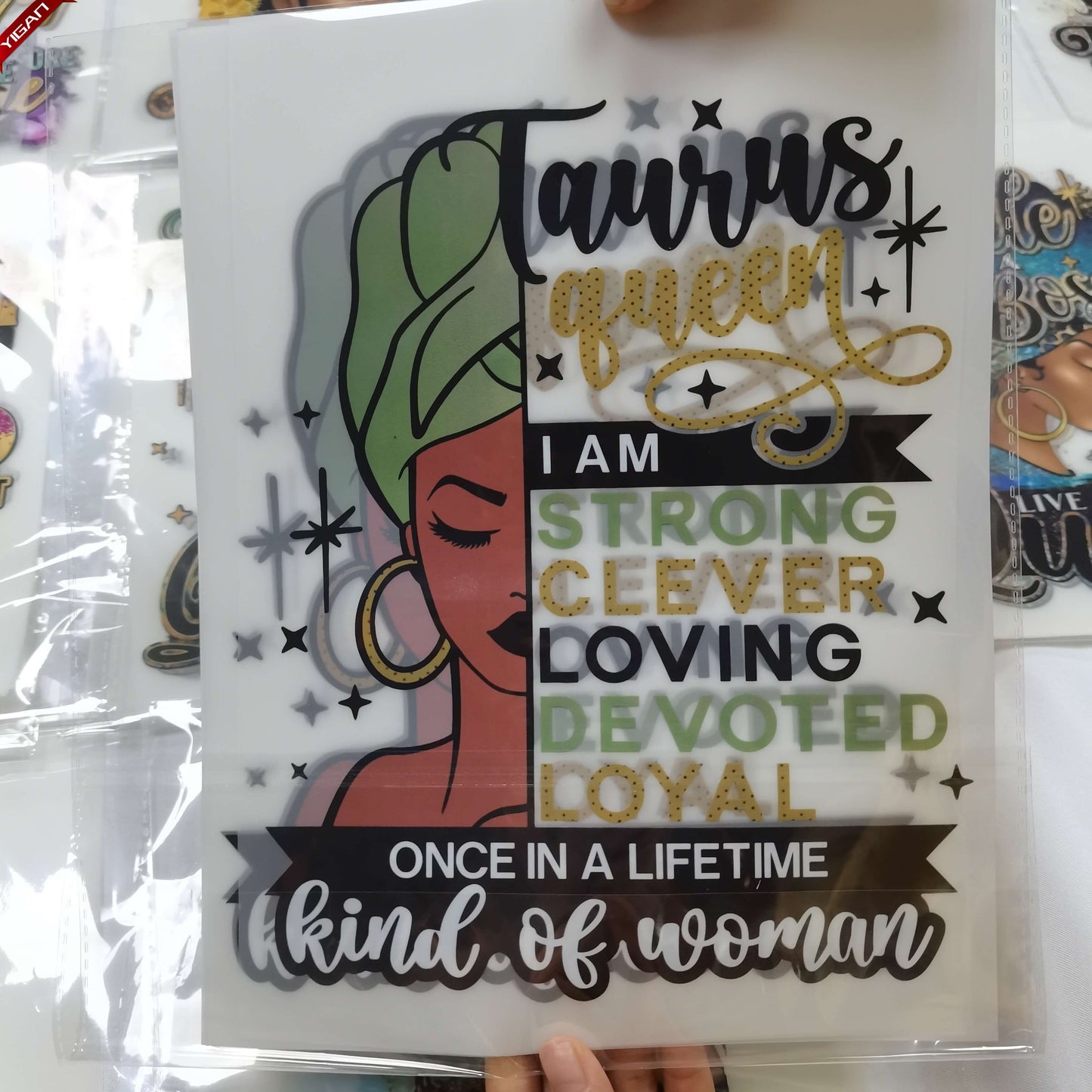Heat Transfer Label Digital Screen Print Plastisol Black Queen