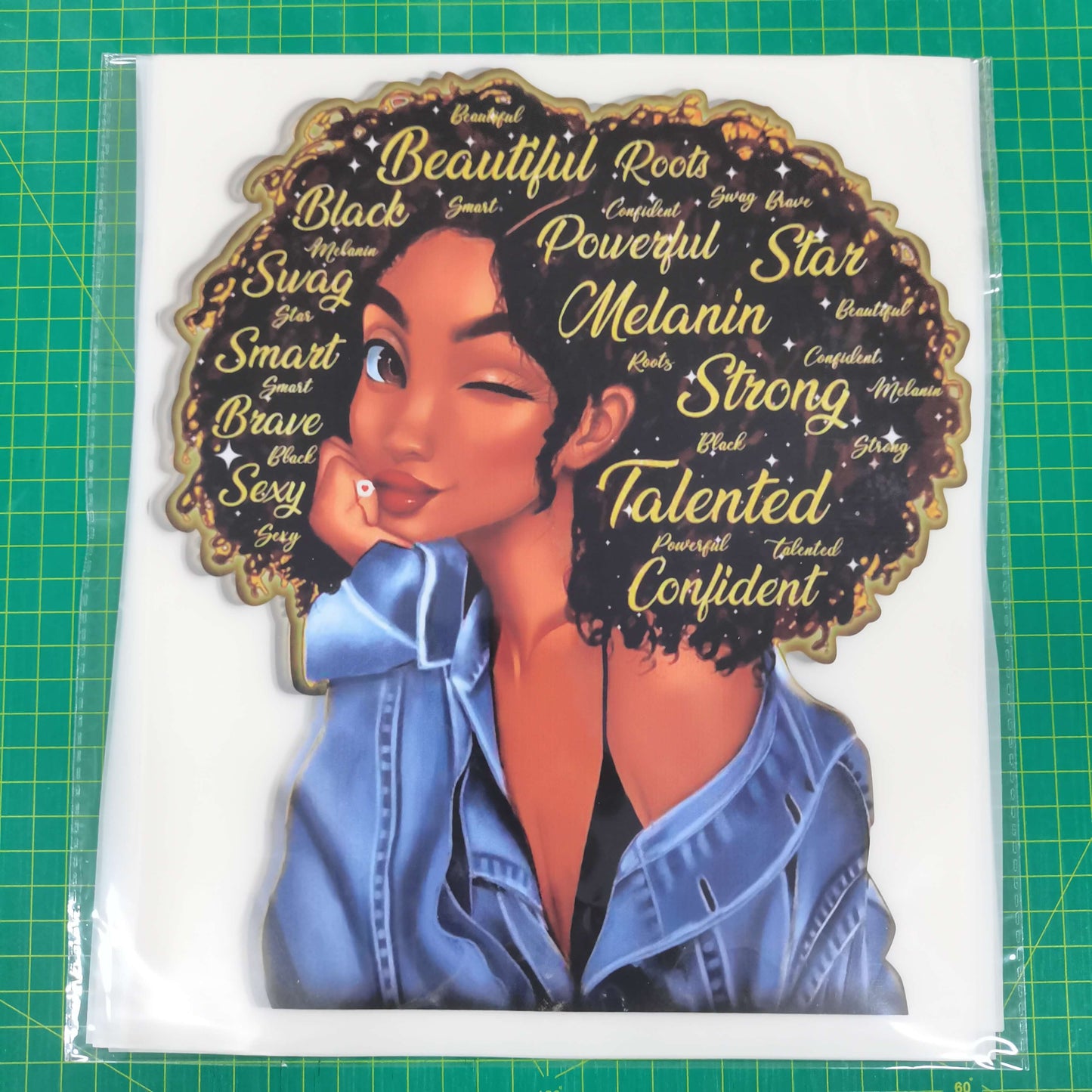 Black queen She Got Mad Hustle Vinyl Transfer