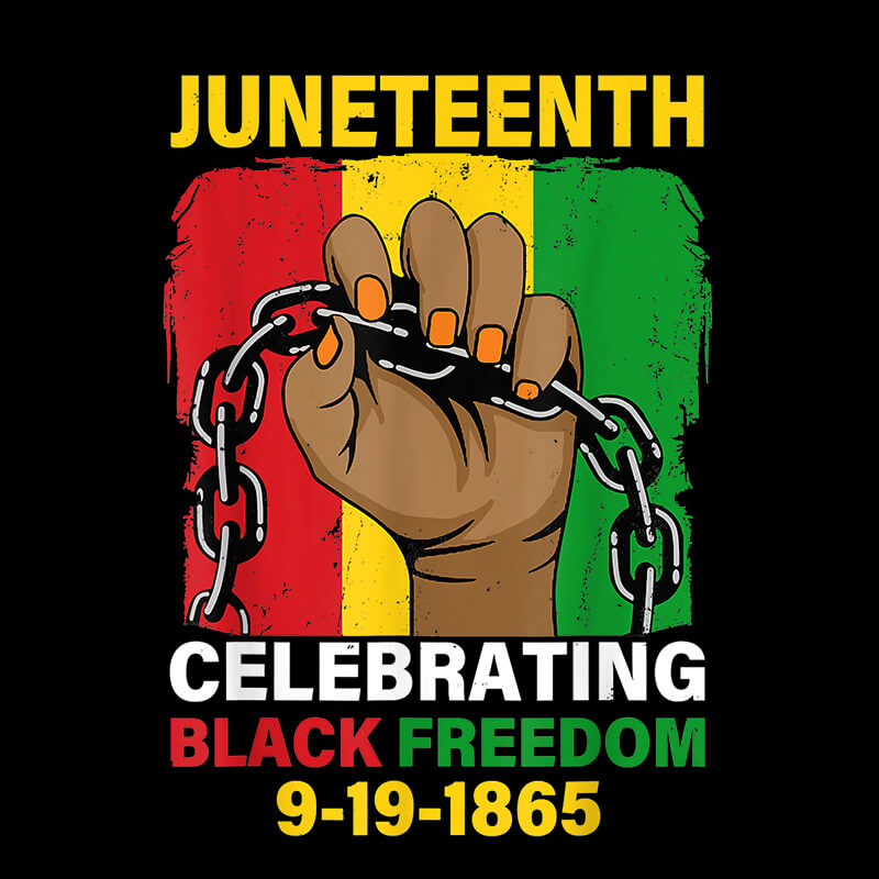 2022 Hot sale Juneteenth 1865 heat transfer