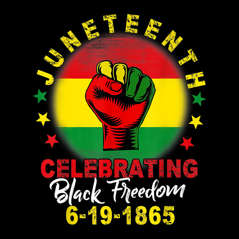 2022 Hot sale Juneteenth 1865 heat transfer