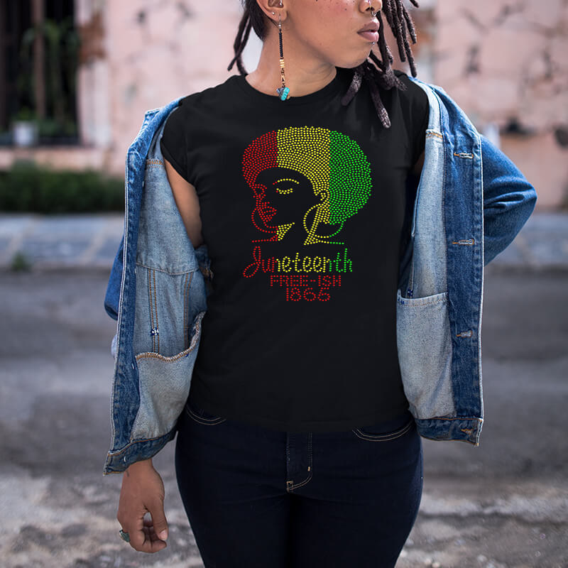 Juneteenth Iron on heat Transfer Printing Independence Day
