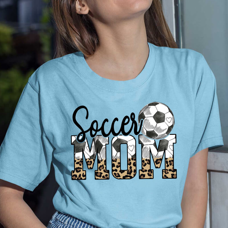Wholesale Printed Sports Mom PU Heat Transfers For T shirts