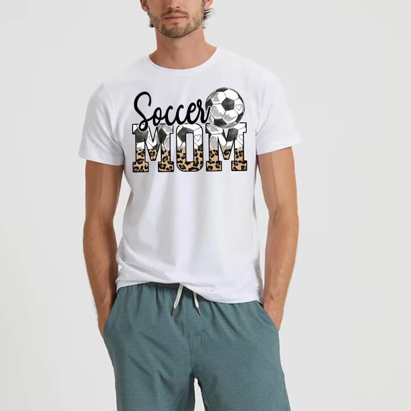 Wholesale Printed Sports Mom PU Heat Transfers For T shirts