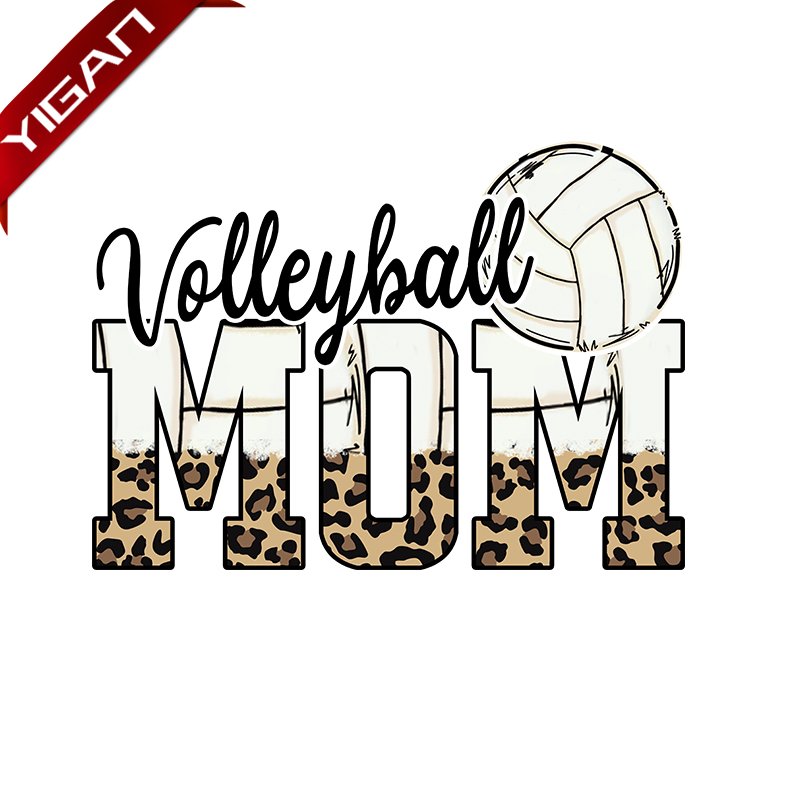 Wholesale Printed Sports Mom PU Heat Transfers For T shirts