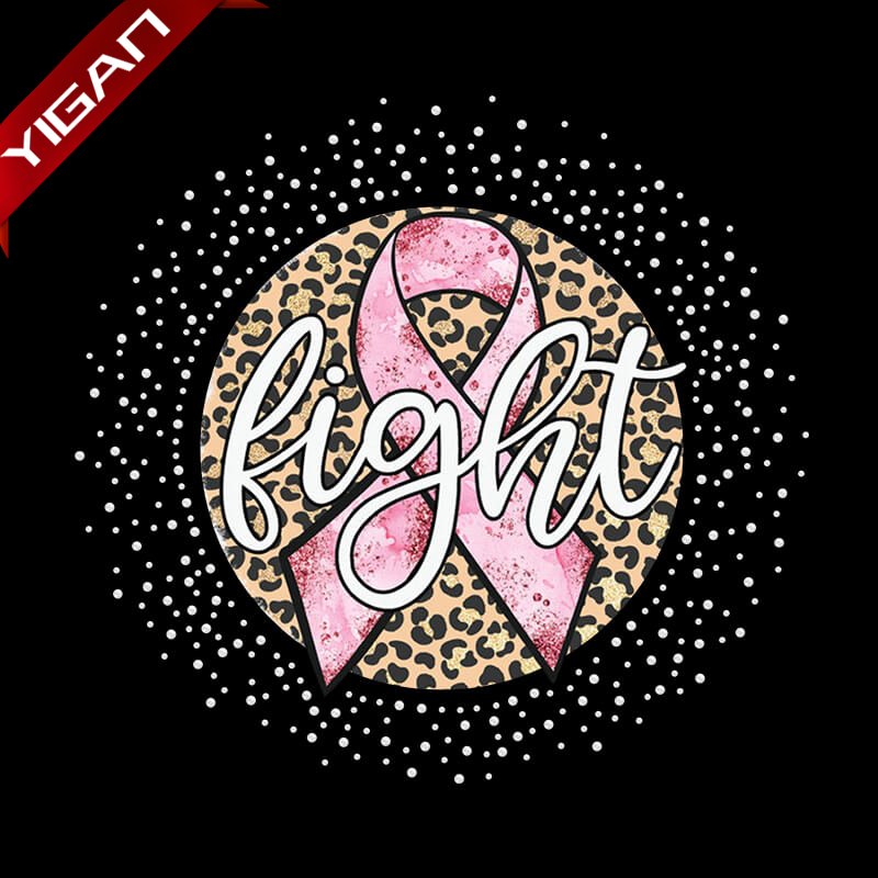 Best Sale Pink Ribbon Designs for Lady Shirts