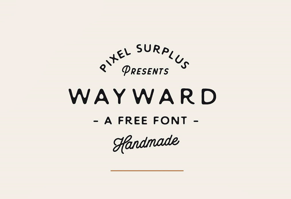 Introducing Wayward Sans, a free handmade font