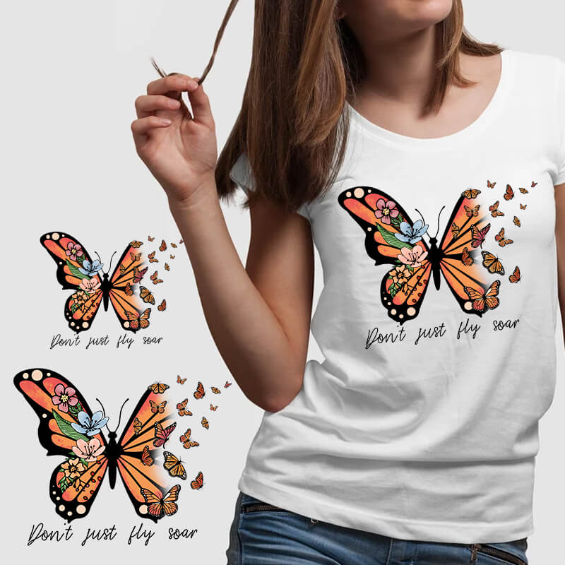 Wholesale Butterfly heat transfer printing for clothing