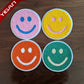 Custom PVC Patch Smiley Face Irons For Custom T-shirt and Clothing