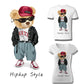 Cute Bear Stripes Iron On Patches Appliques Thermo Stickers On Clothes