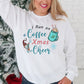 X-Mas Cheer Mockup of a young woman wearing a Sweatshirt