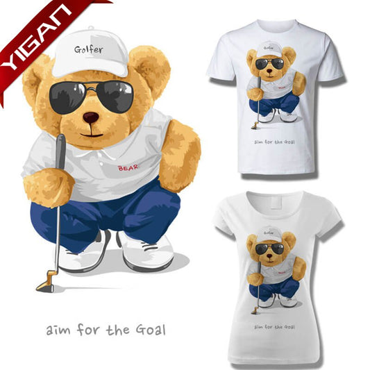 2022 New Iron on Cartoon Cute Bear