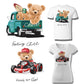New Iron on Cartoon hop on Bear Patches for Clothing