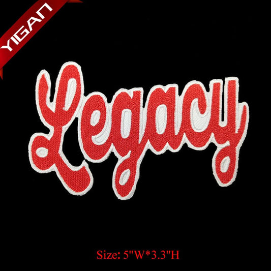 legacy embroidery patches low minimum with factory price