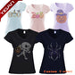 Halloween Glitter Rhinestone Transfer Iron on Custom T-shirt