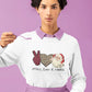 X-mas Themed  Mockup of a Women wearing a Sweatshirt