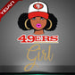 Hot Sale Team Girl Heat Transfers For Women T shirt