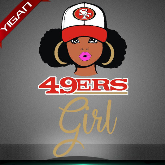 Hot Sale Team Girl Heat Transfers For Women T shirt