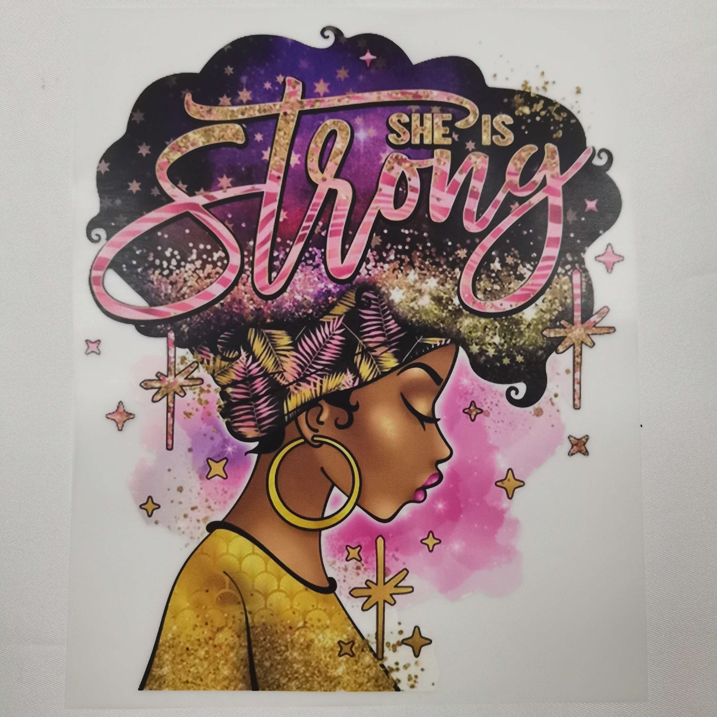 Customized High-quality Live like a queen  Print Heat Transfer PU Vinyl