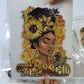Transfer Printed Just Blessed Black Girl