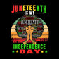2022 Hot sale Juneteenth 1865 heat transfer