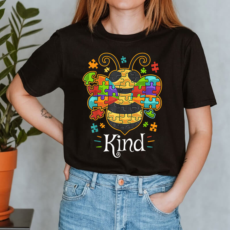 Custom Heat Transfer printing Be Kind  Design For T-shirt