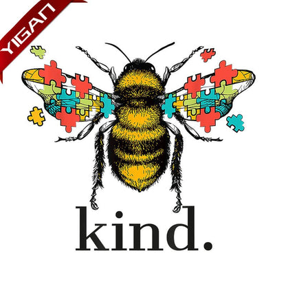 Custom Heat Transfer printing Be Kind  Design For T-shirt