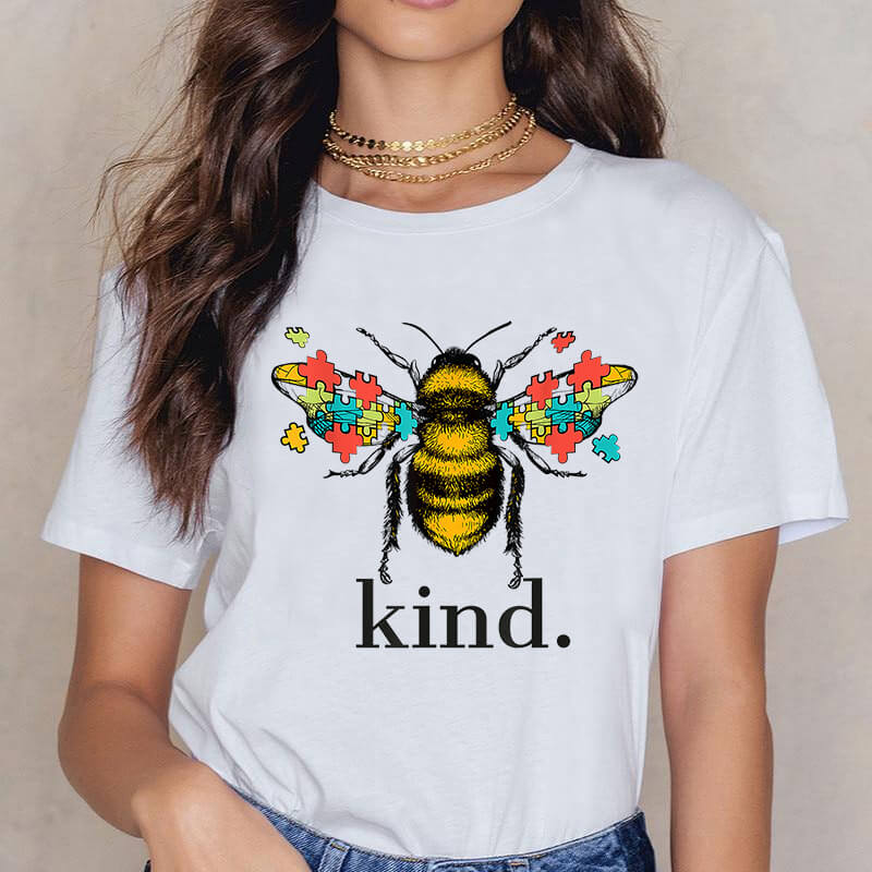Custom Heat Transfer printing Be Kind  Design For T-shirt