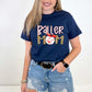 Printing Design Baseball Mom Heat Transfer Shirt