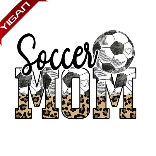 Wholesale Printed Sports Mom PU Heat Transfers For T shirts